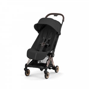 Poussette compacte voyage coya 2 style châssis rosegold sepia black Cybex
