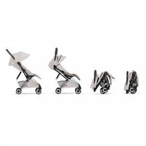 Poussette compacte voyage coya 2 style châssis chrome city grey Cybex