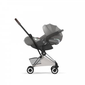 Poussette compacte voyage coya 2 style châssis chrome city grey Cybex