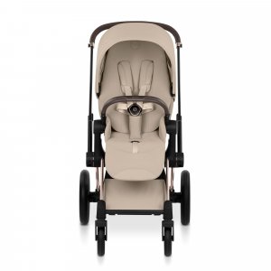 Poussette priam 5 cozy beige châssis rosegold Cybex