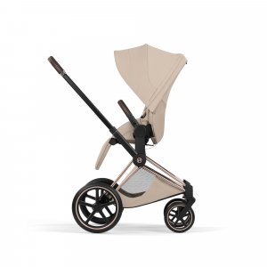 Poussette priam 5 cozy beige châssis rosegold Cybex