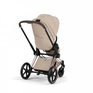 Poussette priam 5 cozy beige châssis rosegold Cybex