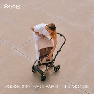 Poussette compacte pivotante eezy s twist+ 2 magic black Cybex