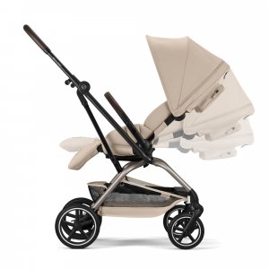 Poussette compacte pivotante eezy s twist+ 2 almond beige Cybex