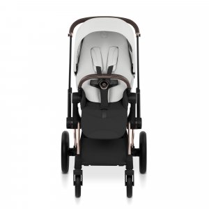 Poussette priam 5 off white châssis rosegold Cybex