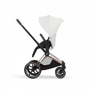 Poussette priam 5 off white châssis rosegold Cybex