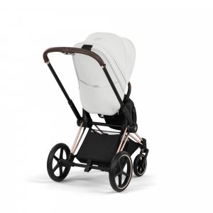 Poussette priam 5 off white châssis rosegold Cybex