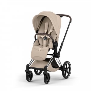 Poussette priam 5 cozy beige châssis chrome Cybex