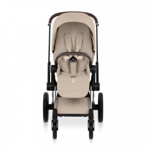 Poussette priam 5 cozy beige châssis chrome Cybex