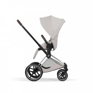 Poussette priam 5 city grey châssis chrome Cybex