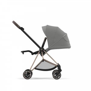 Poussette mios 3 mirage grey châssis rose gold Cybex