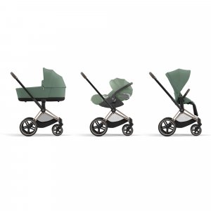 Poussette priam 4 leaf green châssis chrome brown Cybex