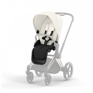 Poussette priam 4 off white châssis chrome brown Cybex