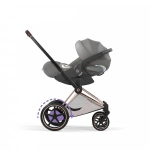 Poussette électrique e-priam 3 city grey châssis rosegold Cybex