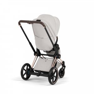 Poussette électrique e-priam 3 city grey châssis rosegold Cybex
