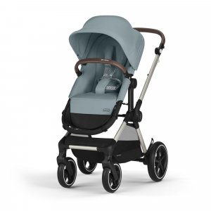 Poussette eos lux 2-en-1 stormy blue châssis taupe Cybex