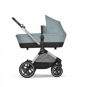 Poussette eos lux 2-en-1 stormy blue châssis taupe Cybex