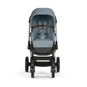 Poussette eos lux 2-en-1 stormy blue châssis taupe Cybex