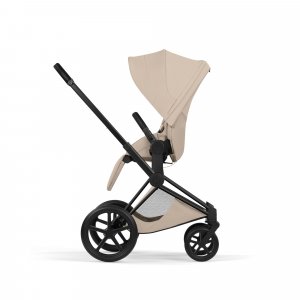 Poussette priam 5 cozy beige châssis matt black Cybex