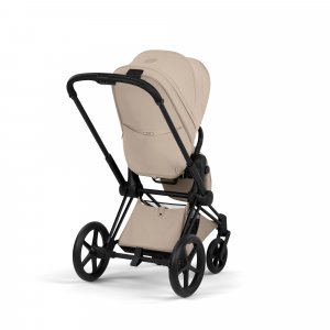 Poussette priam 5 cozy beige châssis matt black Cybex