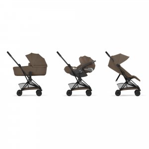 Poussette compacte voyage coya 2 confort châssis matt black coconut brown Cybex