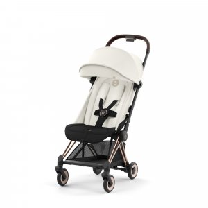 Poussette compacte coya off white châssis rosegold Cybex
