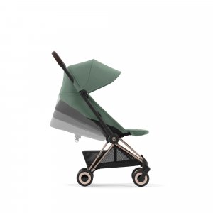 Poussette compacte coya leaf green châssis rosegold Cybex