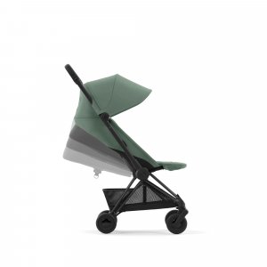Poussette compacte coya leaf green châssis matt black Cybex