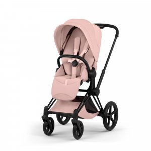 Poussette priam 5 peach pink châssis matt black Cybex
