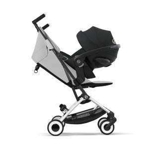 Poussette duo libelle 3 fog grey + aton b2 i-size Cybex