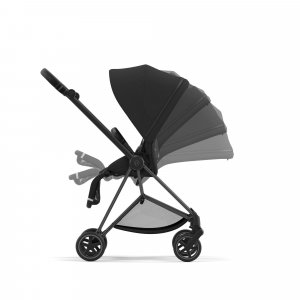 Poussette duo mios 3 sepia black châssis matt black + nacelle luxe Cybex