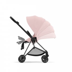 Poussette duo mios 3 peach pink châssis matt black + nacelle luxe Cybex