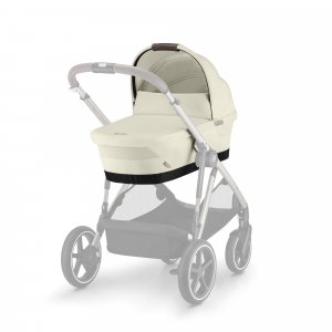 Poussette duo gazelle s seashell beige châssis taupe + nacelle Cybex