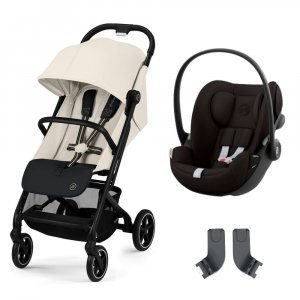 Poussette duo beezy 3 canvas white + cloud g i-size Cybex