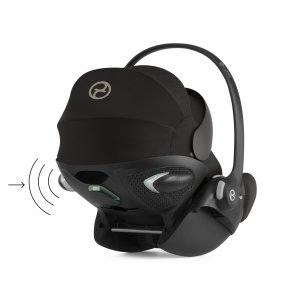 Poussette duo beezy 4 compacte magic black avec siège auto cloud g i-size tissu plus Cybex