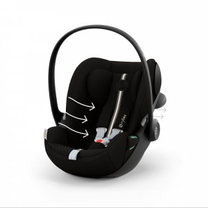 Poussette duo eezy s twist+ 2 pivotante magic black avec siège auto cloud g3 i-size tissu plus Cybex