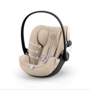 Poussette duo eezy s twist+ 2 pivotante almond beige avec siège auto cloud g3 i-size tissu plus Cybex