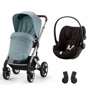 Poussette duo talos s lux 2 stormy blue + siège auto cloud g i-size Cybex
