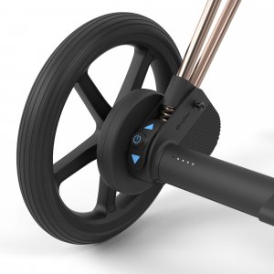 Poussette duo e-priam 2 mirage grey châssis rose gold + cloud g i-size Cybex