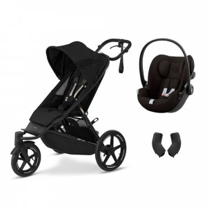 Poussette duo avi spin moon black + siège auto cloud g i-size Cybex