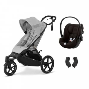 Poussette duo avi spin fog grey + siège auto cloud g i-size Cybex