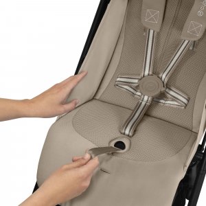 Poussette duo beezy 3 almond beige + aton b2 i-size Cybex
