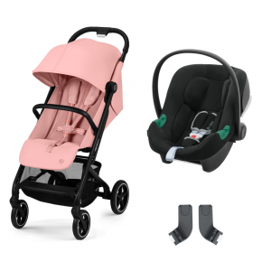 Poussette duo beezy 3 candy pink + aton b2 i-size Cybex