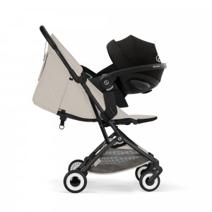 Poussette duo orfeo 3 compacte dune grey avec siège auto cloud g i-size Cybex