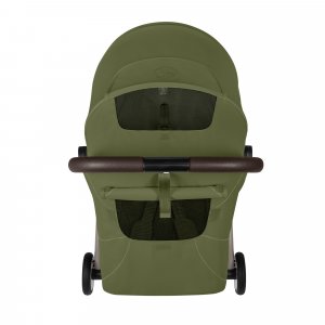 Poussette duo orfeo 3 compacte moss green avec siège auto cloud t i-size Cybex
