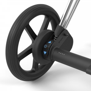 Poussette duo e-priam 2 mirage grey châssis chrome black + nacelle luxe Cybex