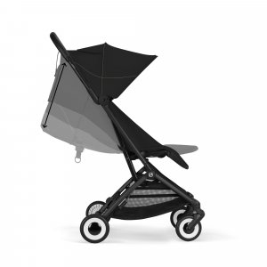 Poussette duo orfeo 3 compacte magic black avec siège auto cloud g i-size Cybex