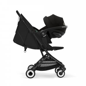 Poussette duo orfeo 3 compacte magic black avec siège auto cloud t i-size Cybex