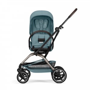 Poussette duo eezy s twist+ 2 pivotante stormy blue avec siège auto cloud g i-size Cybex