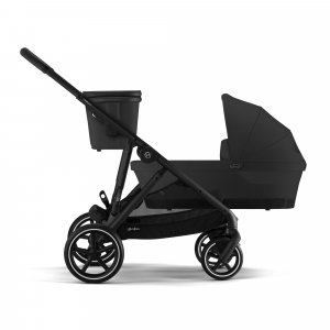 Poussette duo e-gazelle s moon black châssis noir + nacelle Cybex
